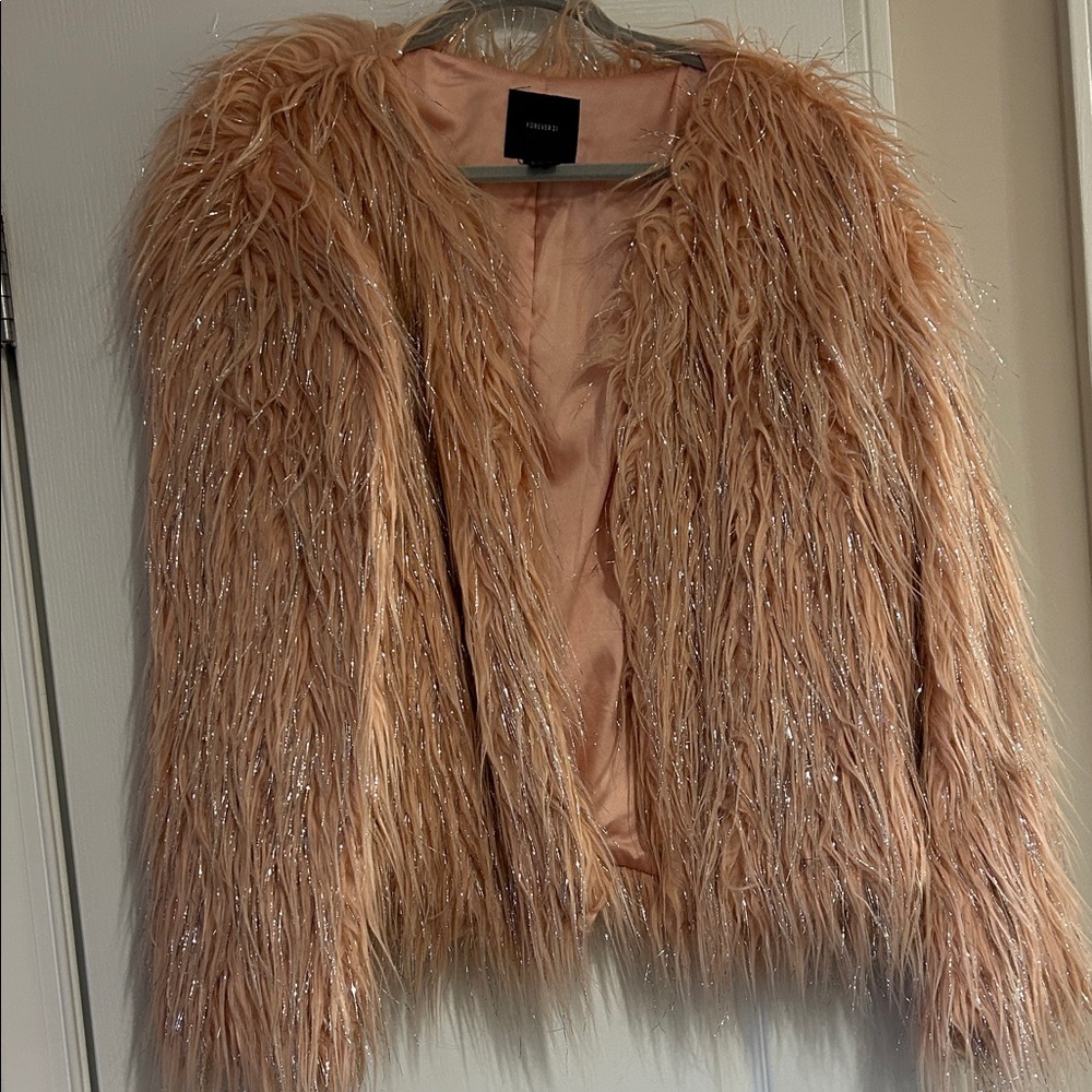 Faux Fur Pink coat